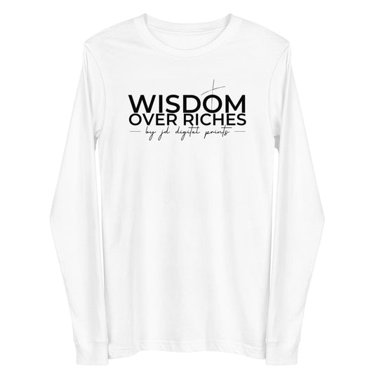 Wisdom Over Riches Logo - Unisex Long Sleeve Tee